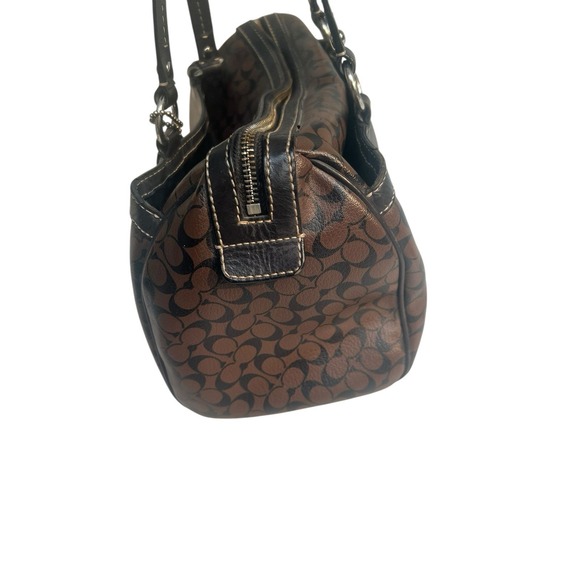 Coach Chelsea Heritage Brown & Black Coated Leather Satchel F15132 +WALLET *READ - Picture 10 of 16